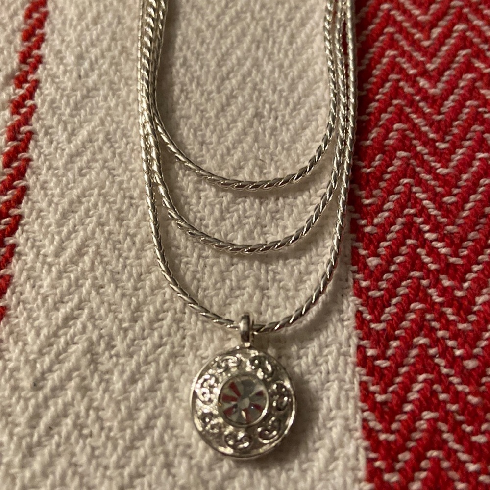 Napier Silver& Crystal Necklace